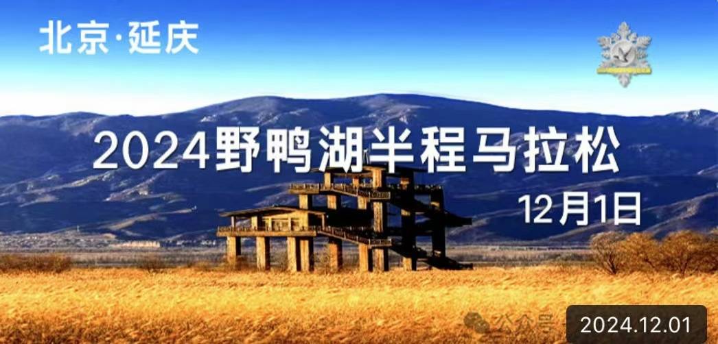 2024野鸭湖生态半程马拉松 Logo