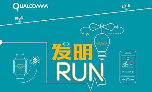 北京 QUALCOMM (美国高通) 发明RUN Logo