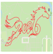 2026北京户外轨迹训练营总104期・奥森2026跃马轨迹站 Logo