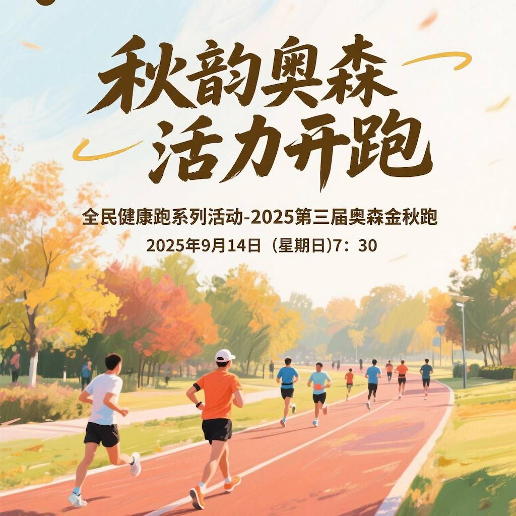 全民健康跑系列活动—2025第三届奥森金秋跑 Logo