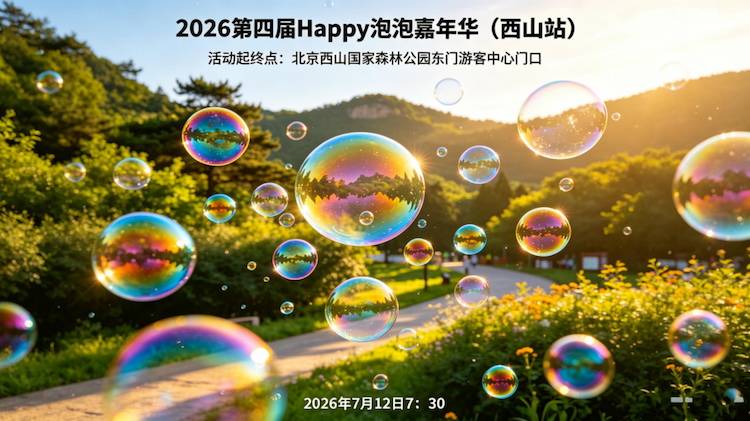 2026第四届Happy泡泡嘉年华（西山站） Logo
