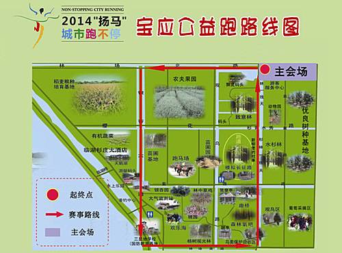 “扬马”城市跑不停—宝应暖冬公益跑 Logo