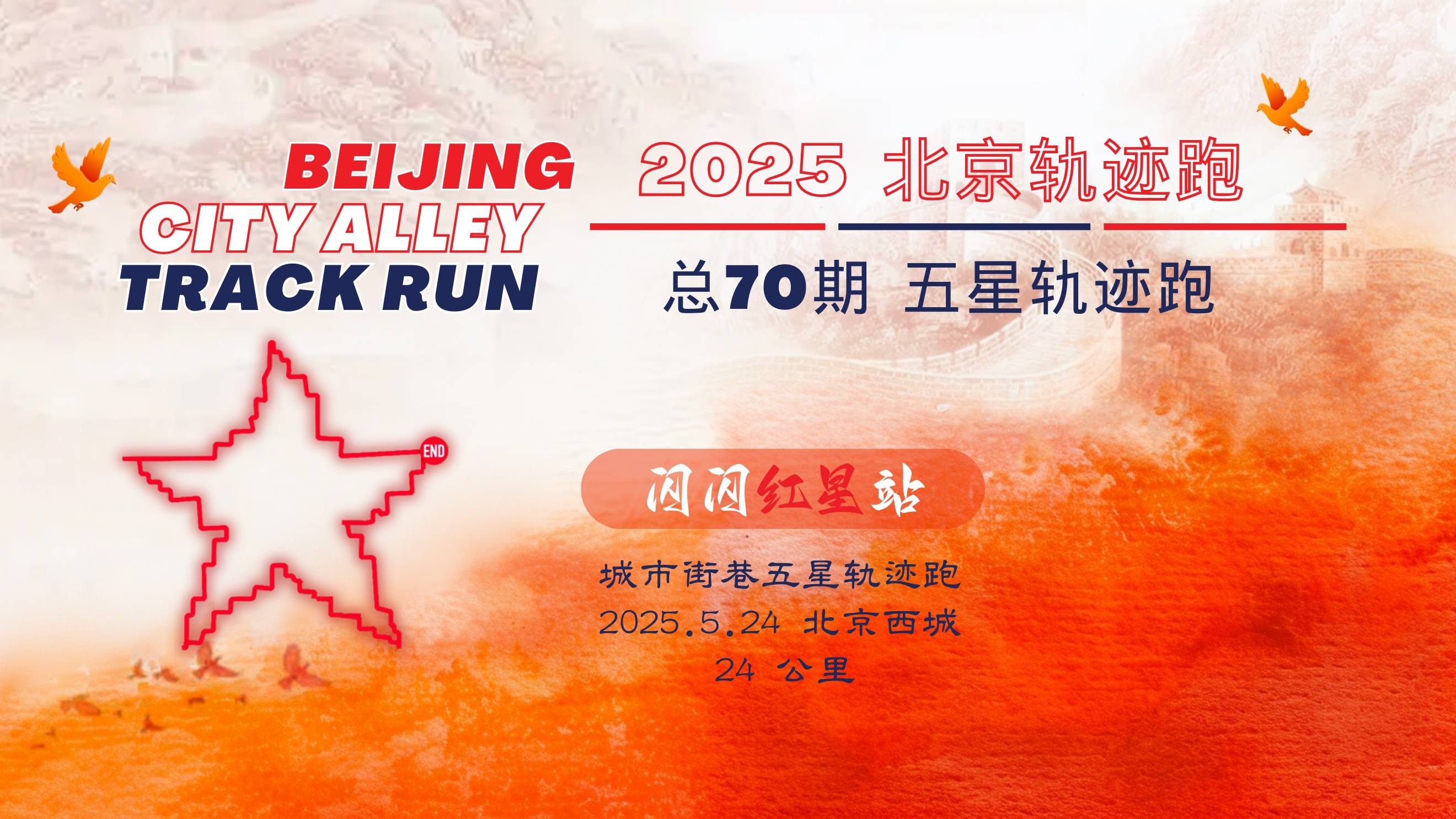 2025北京轨迹跑 总70期 五星轨迹跑 Logo